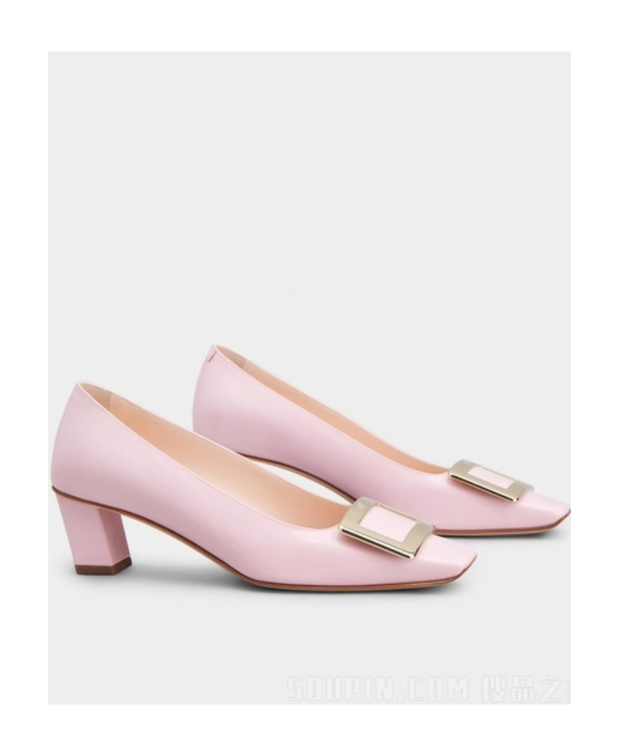 Roger Vivier Belle Vivier 45mm Leather Pumps In Pink