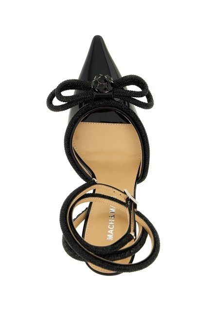 Machmach Mach  Mach Double Bow Ankle-strap Pumps In Black