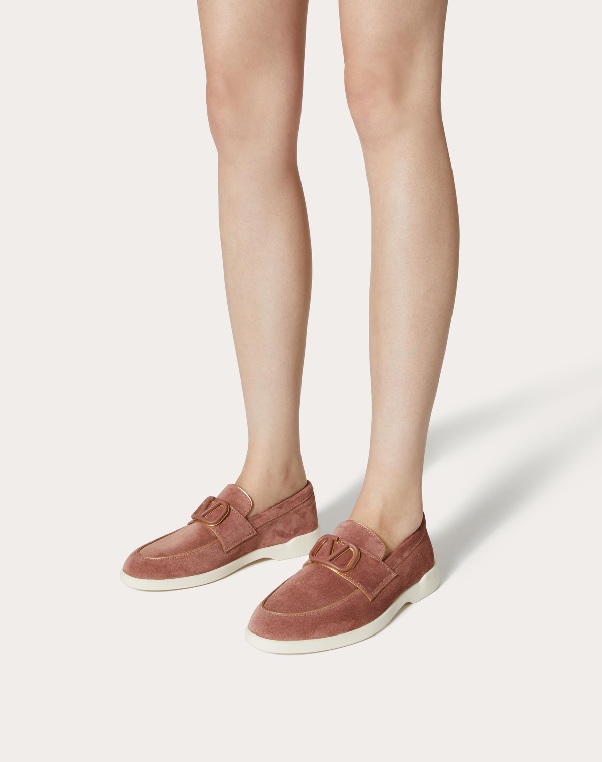 VALENTINO GARAVANI LEISURE FLOWS SPLIT LEATHER LOAFER