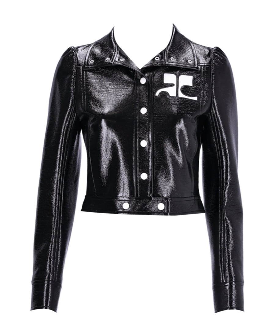Shop Courrèges Long-sleeved Casual Jacket In Black