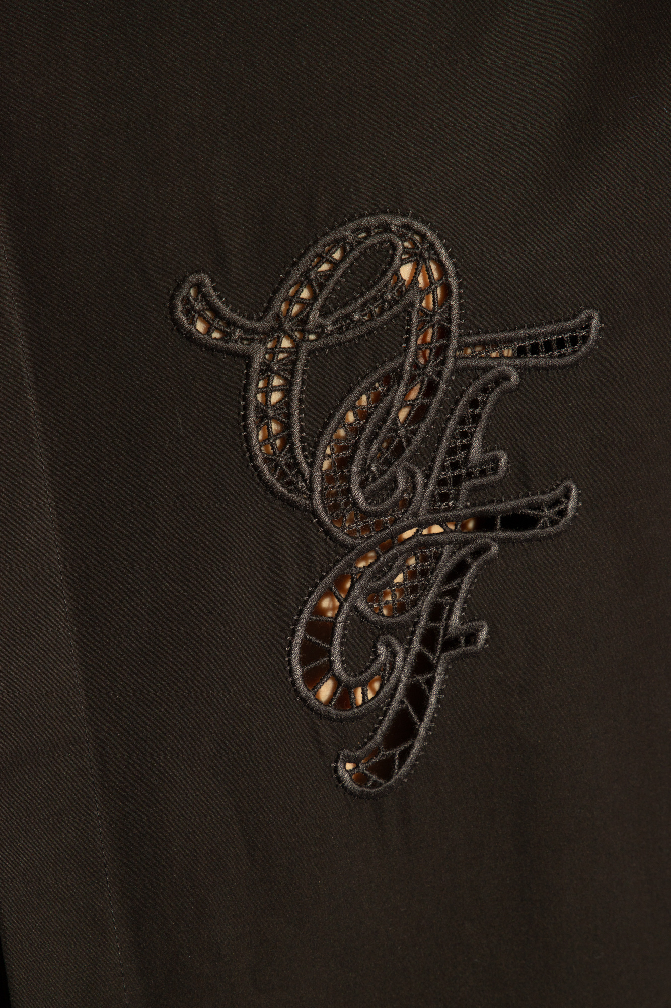 Off-white Logo-embroidered Shirt In Black