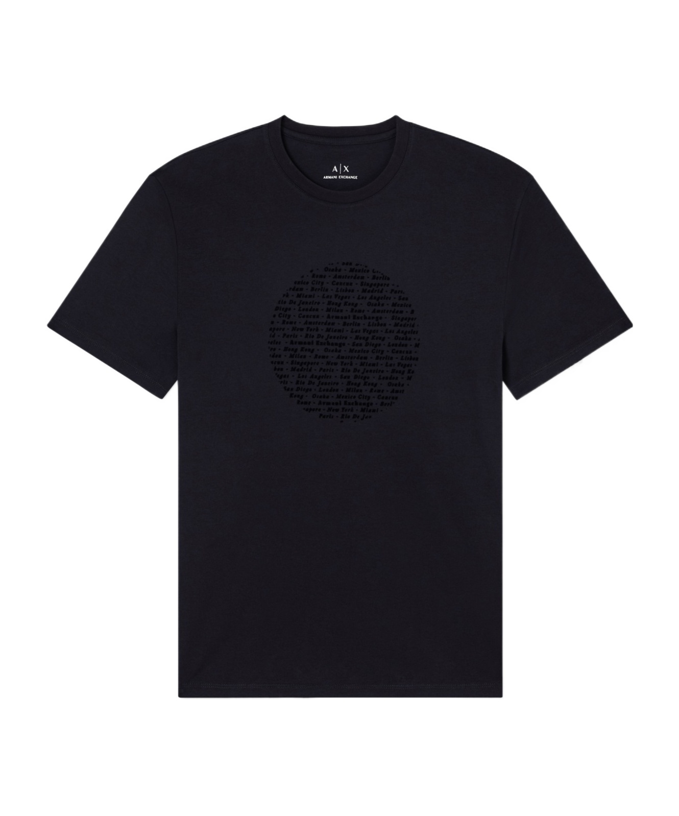 Armani Exchange Short Sleeve T-shirt In Black