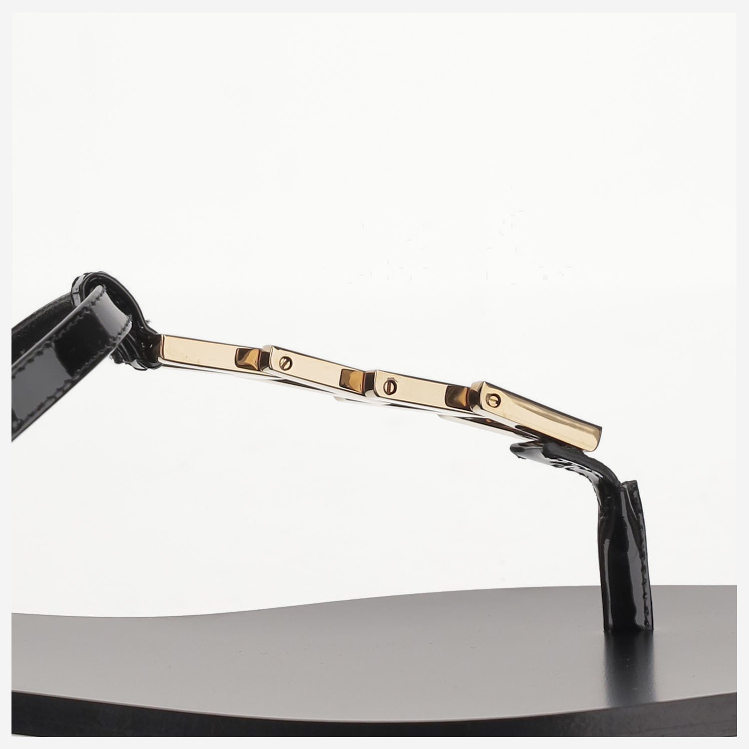 Versace Open-toed Flat Sandals In Black