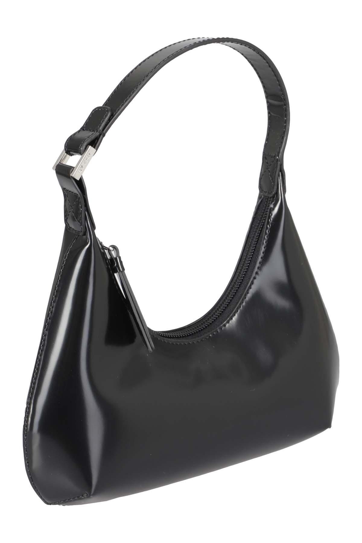By Far Small Amber Shoulder Bag In Black