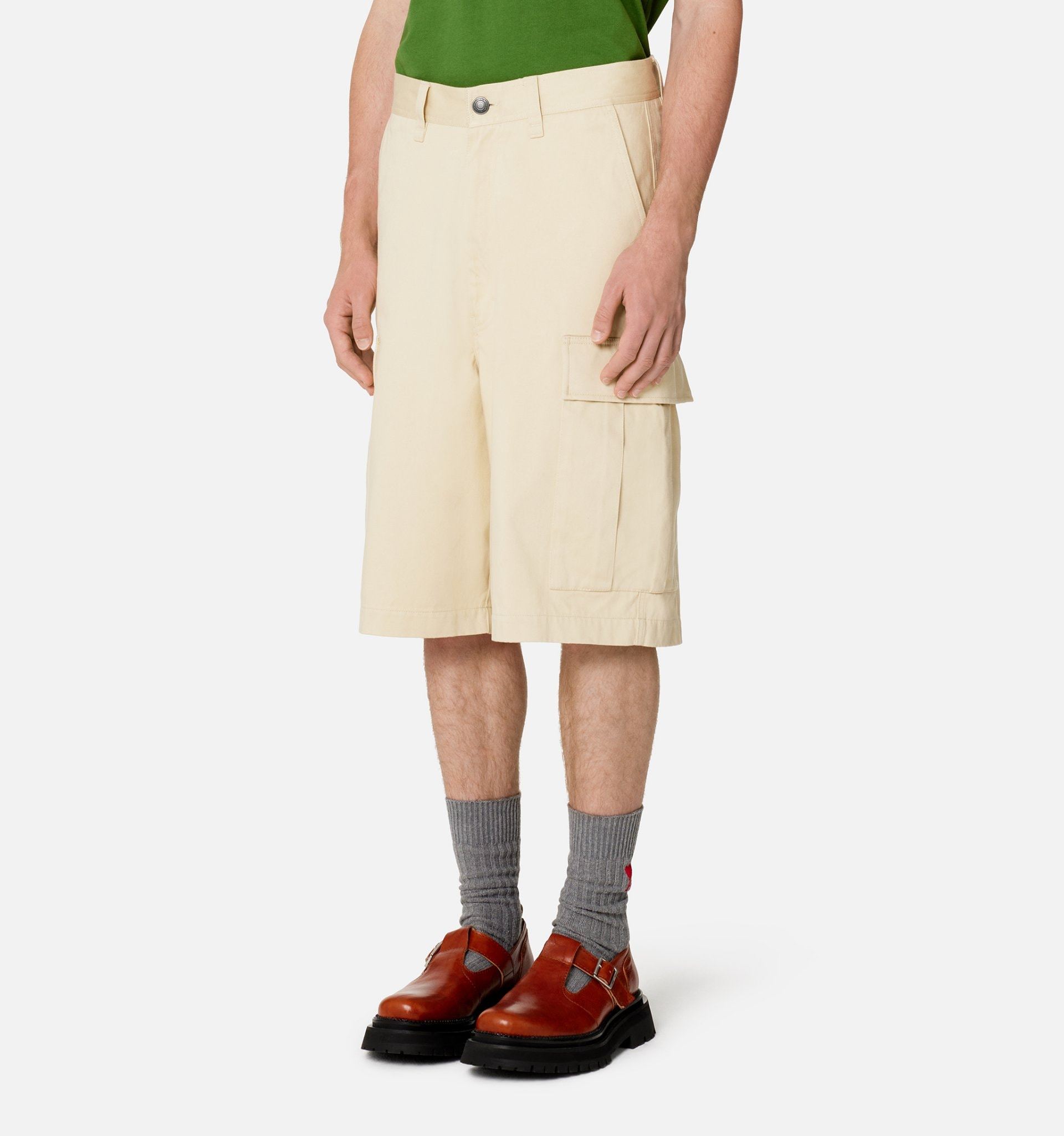 Ami Alexandre Mattiussi Cargo-shorts Mit Geradem Bein In Nude