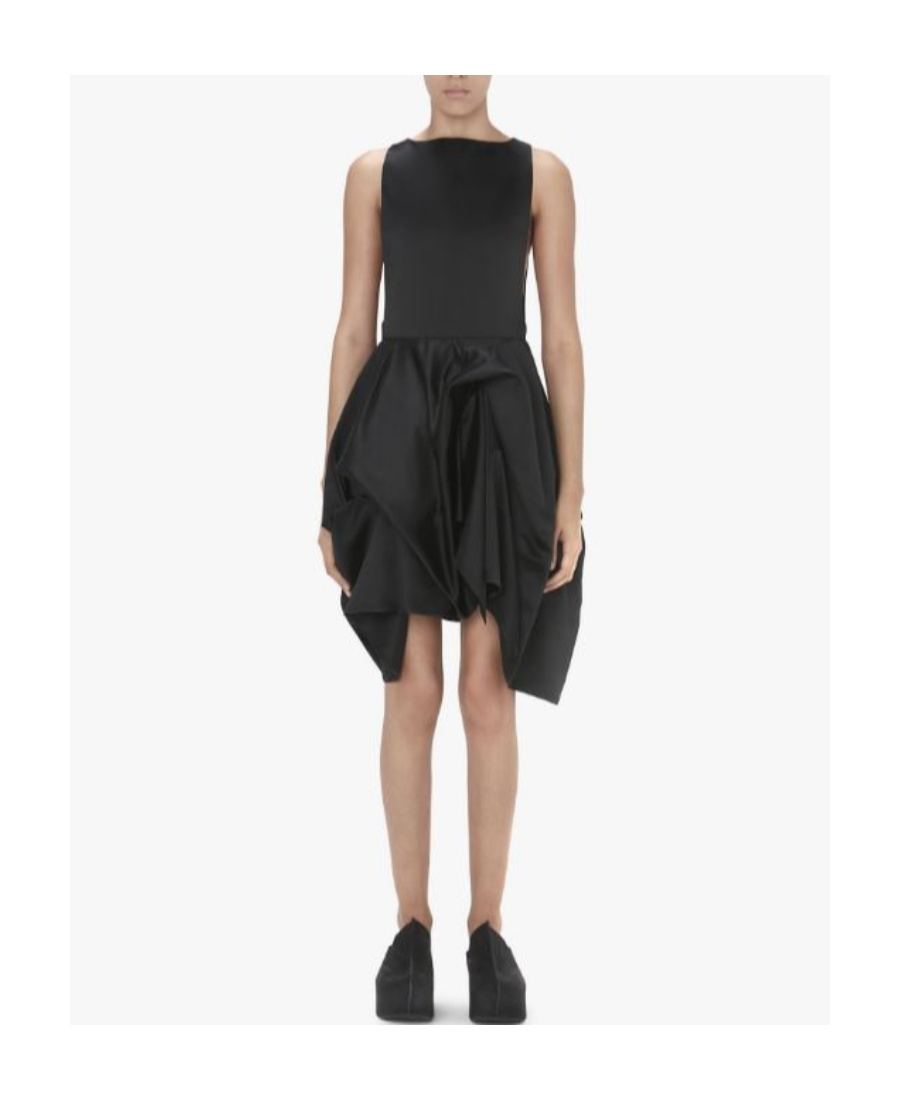Jw Anderson Peplum Mini Dress In Black