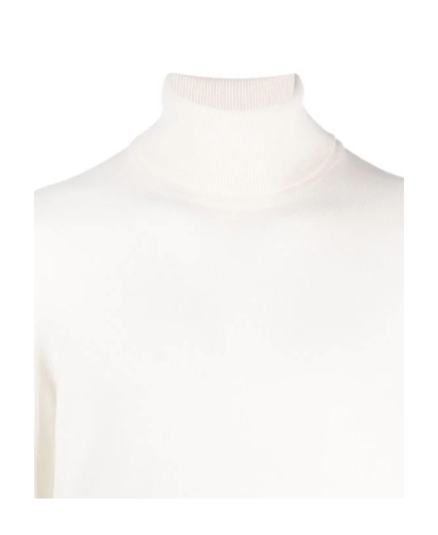 Brunello Cucinelli Roll-neck Cashmere Jumper In White