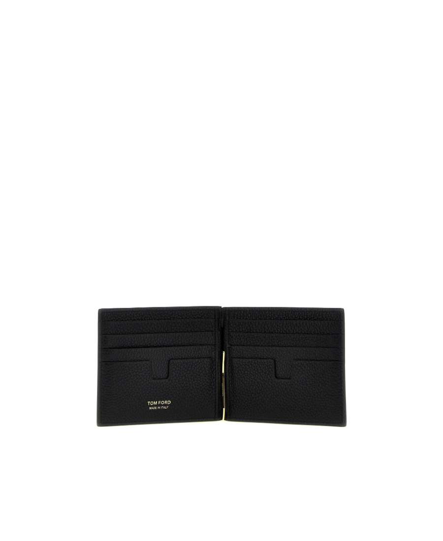 TOM FORD MONEY CLIP LEATHER WALLET