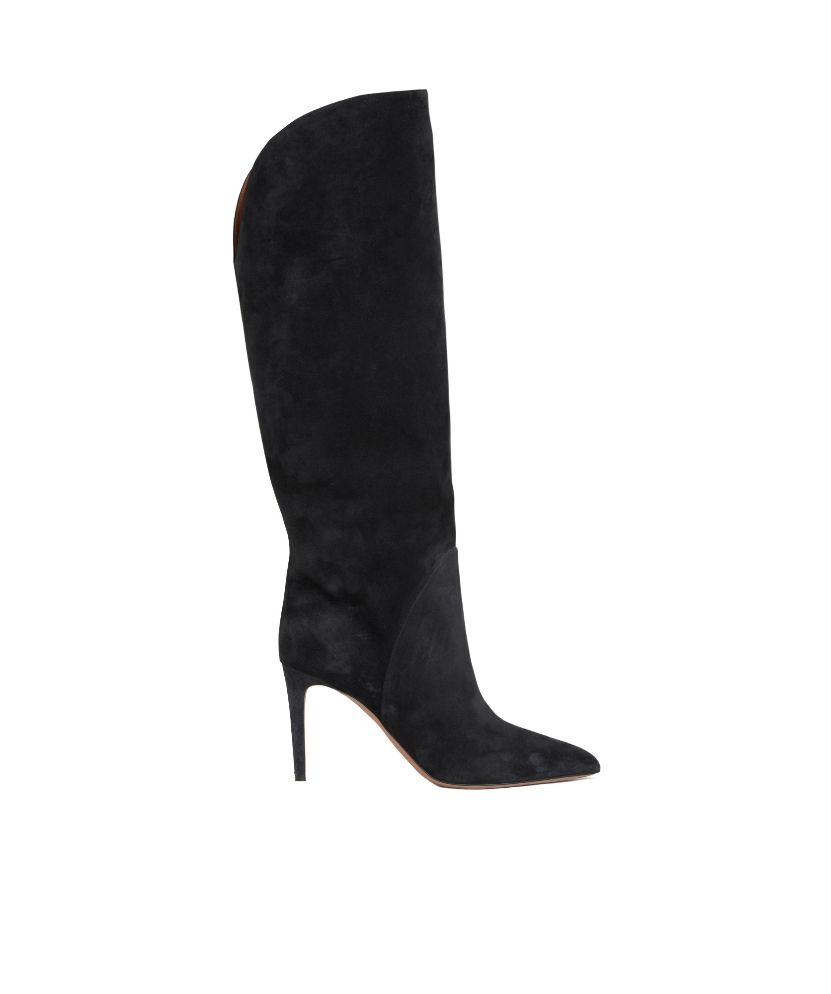 Paris Texas Pointed Toe Boots In Black