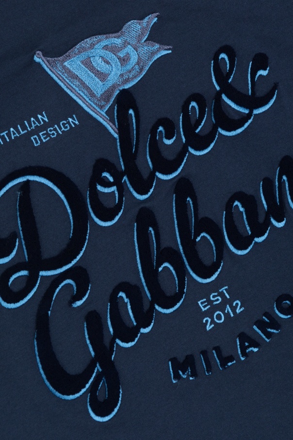 Dolce & Gabbana Short-sleeved T-shirt In Blue