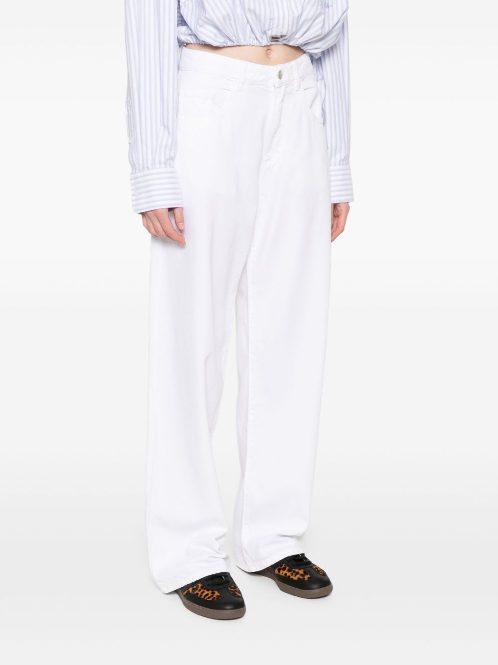 Icon Denim Straight Leg Jeans In White