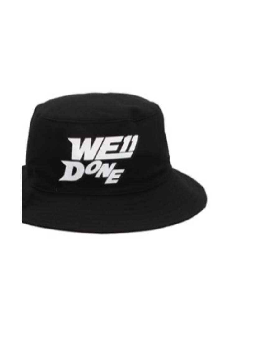 We11 Done Printed Hat In Black