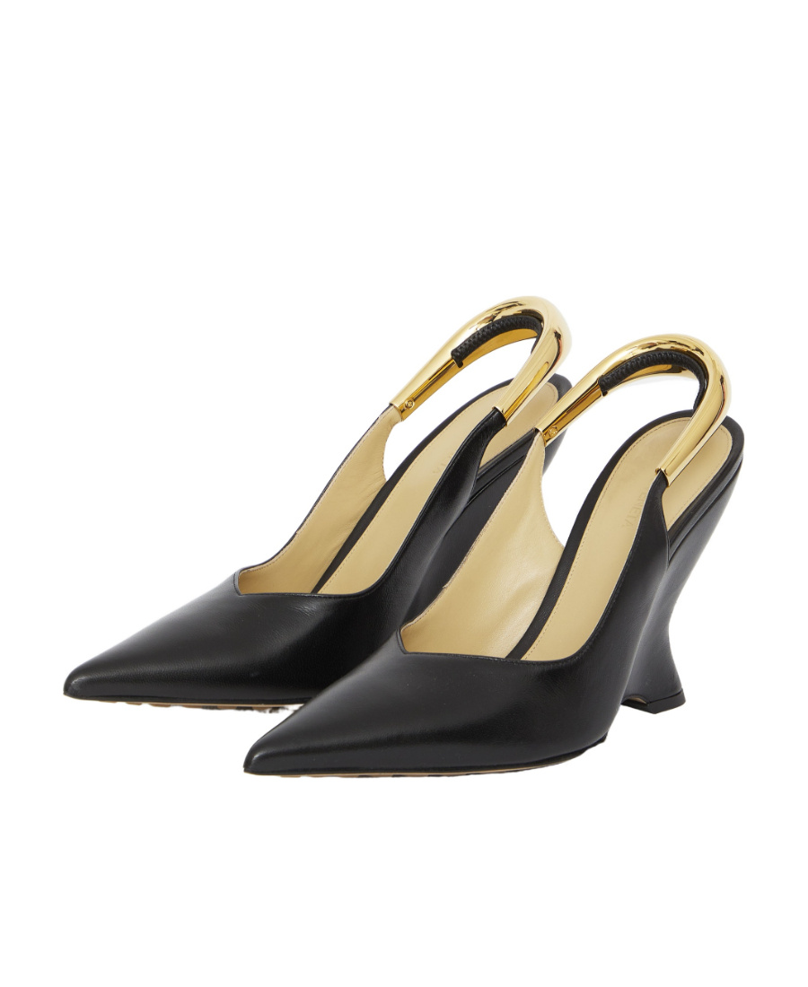 Bottega Veneta Slingback Pointed Pumps In Black