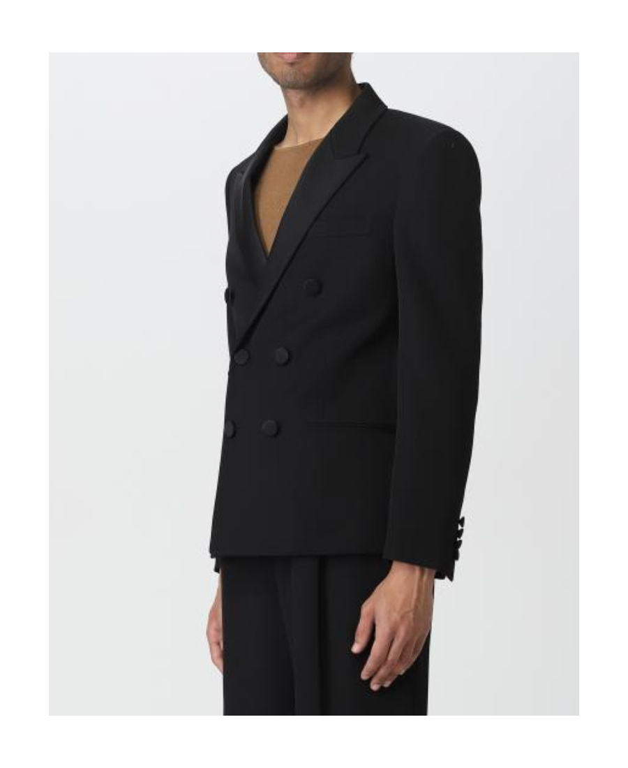 Saint Laurent Classic Long-sleeve Tuxedo Blazer In Black