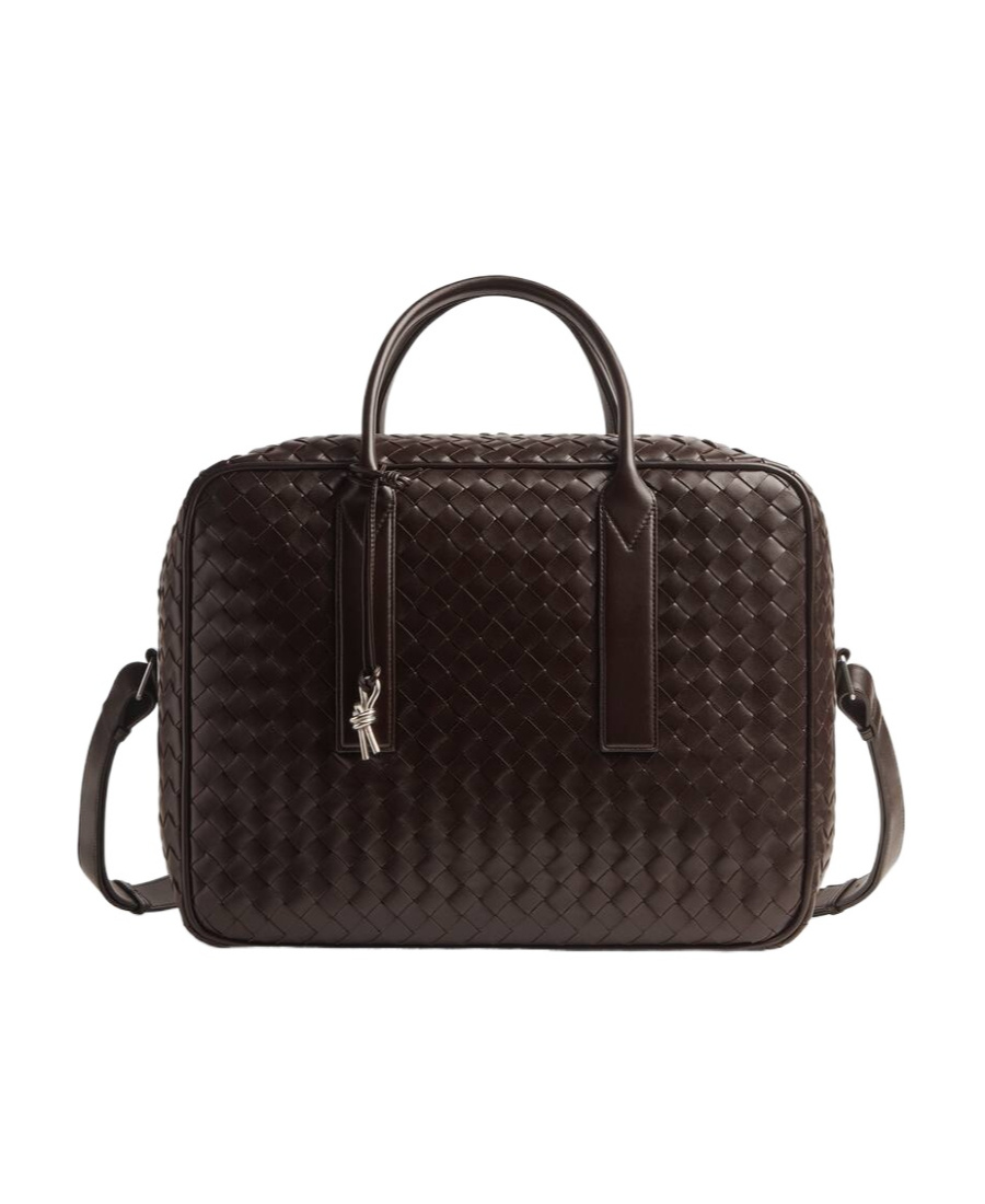 Bottega Veneta Getaway Weekender In Brown
