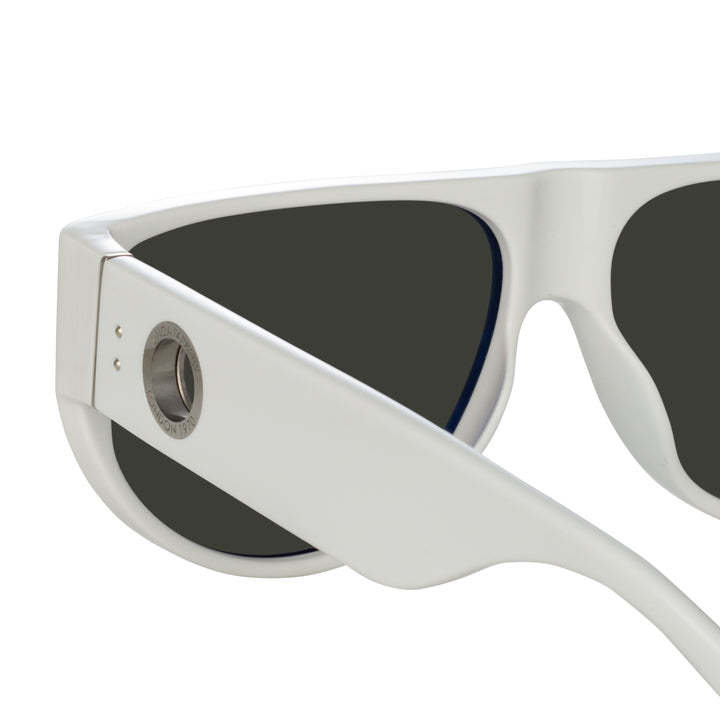Linda Farrow Logo Sunglasses In Black