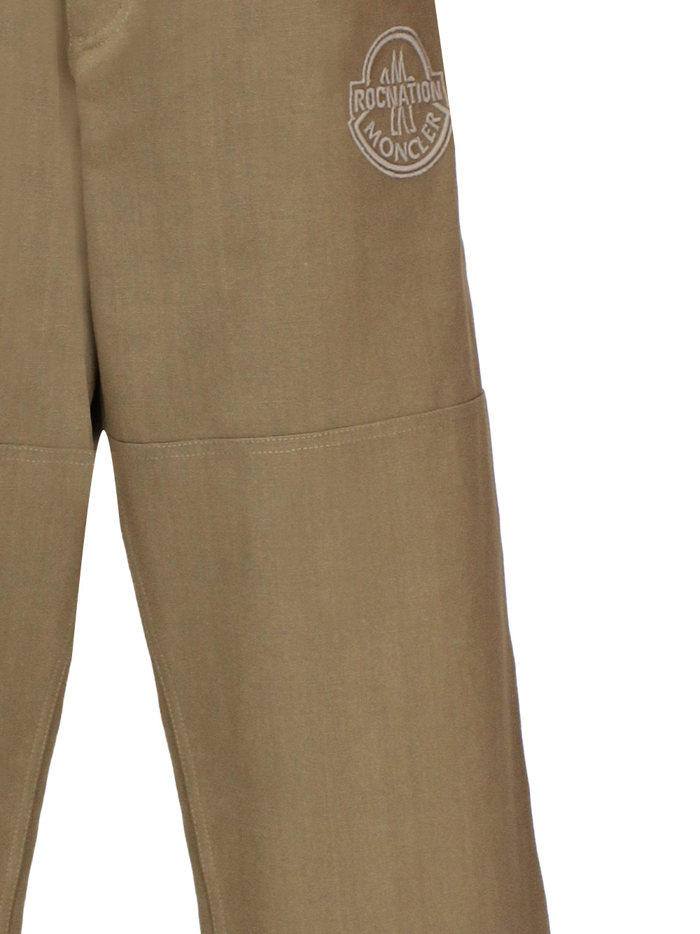 Moncler Belt Ring Casual Pants In Brown