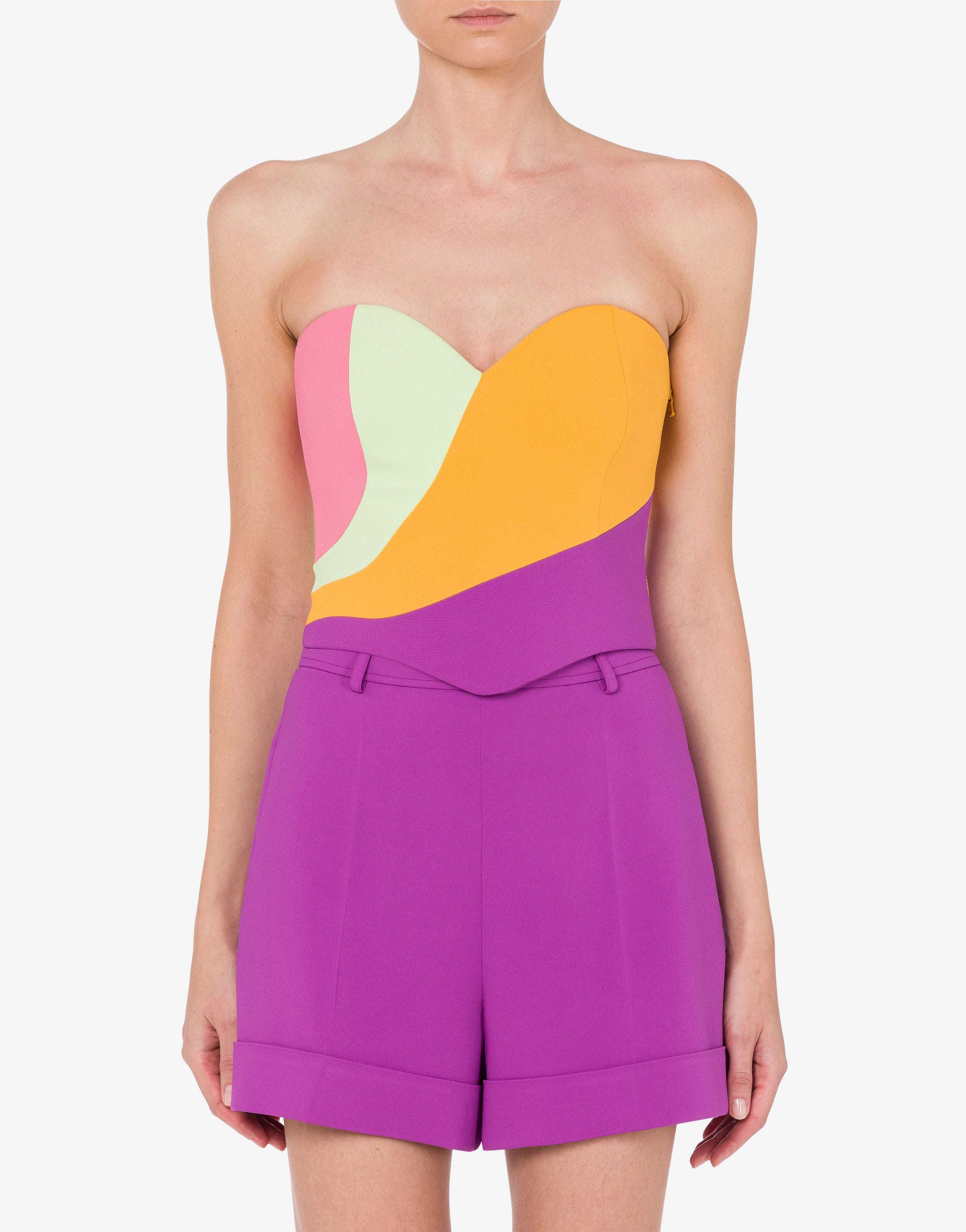 Moschino Short Jacket In Multicolor