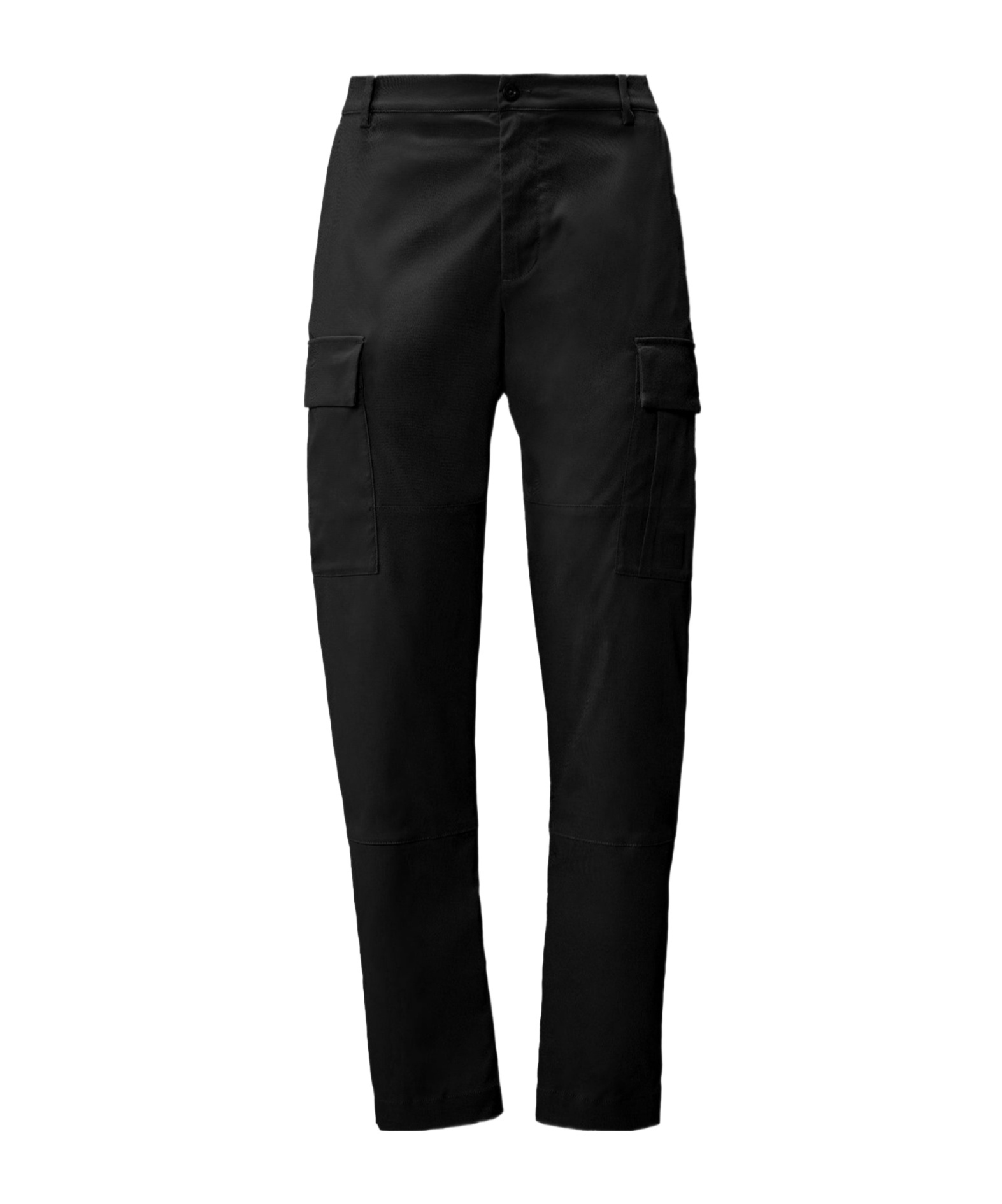 C.p. Company The Metropolis Series Logo Patch Cargo Pants In Black
