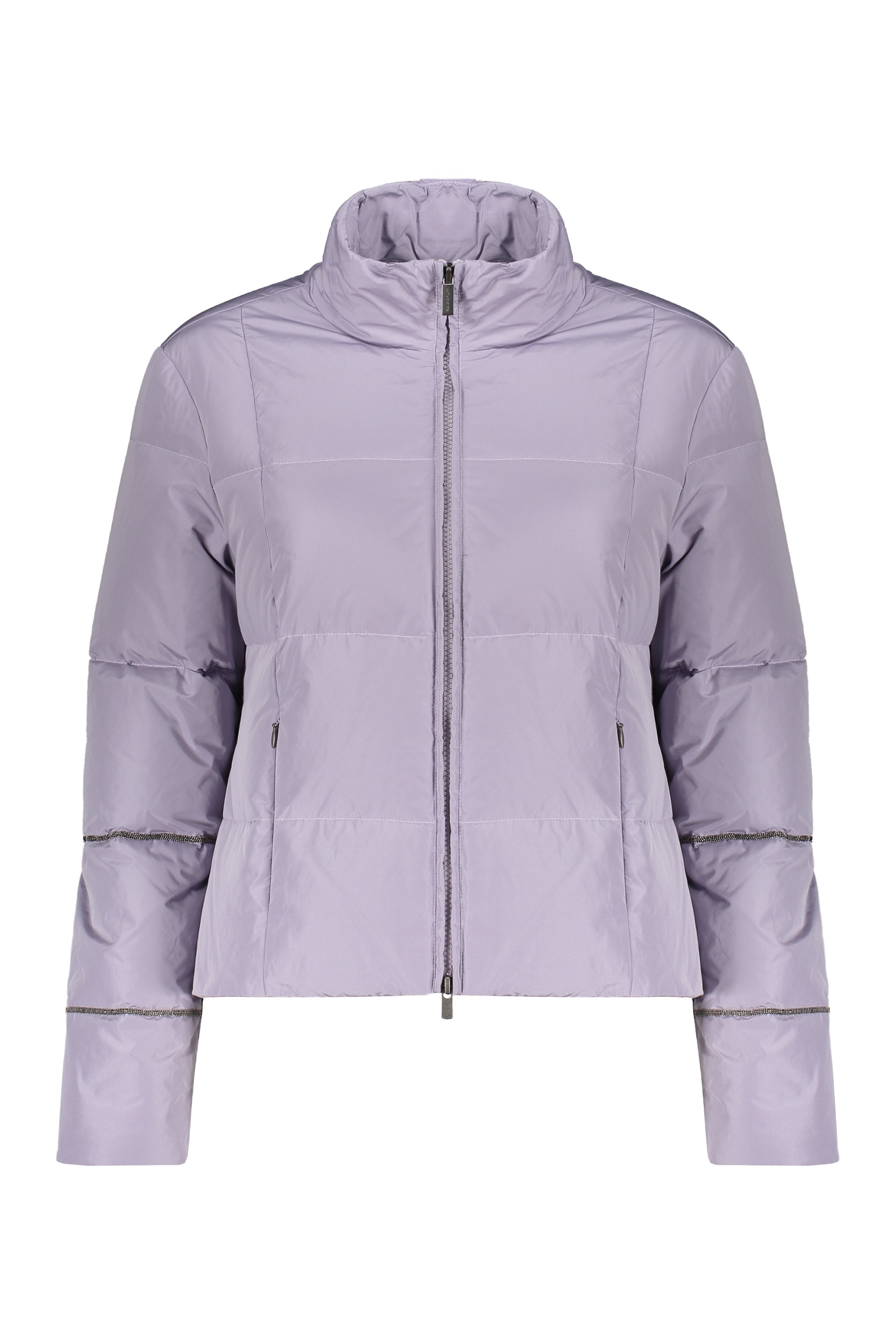 Fabiana Filippi Short Down Jacket In Purple