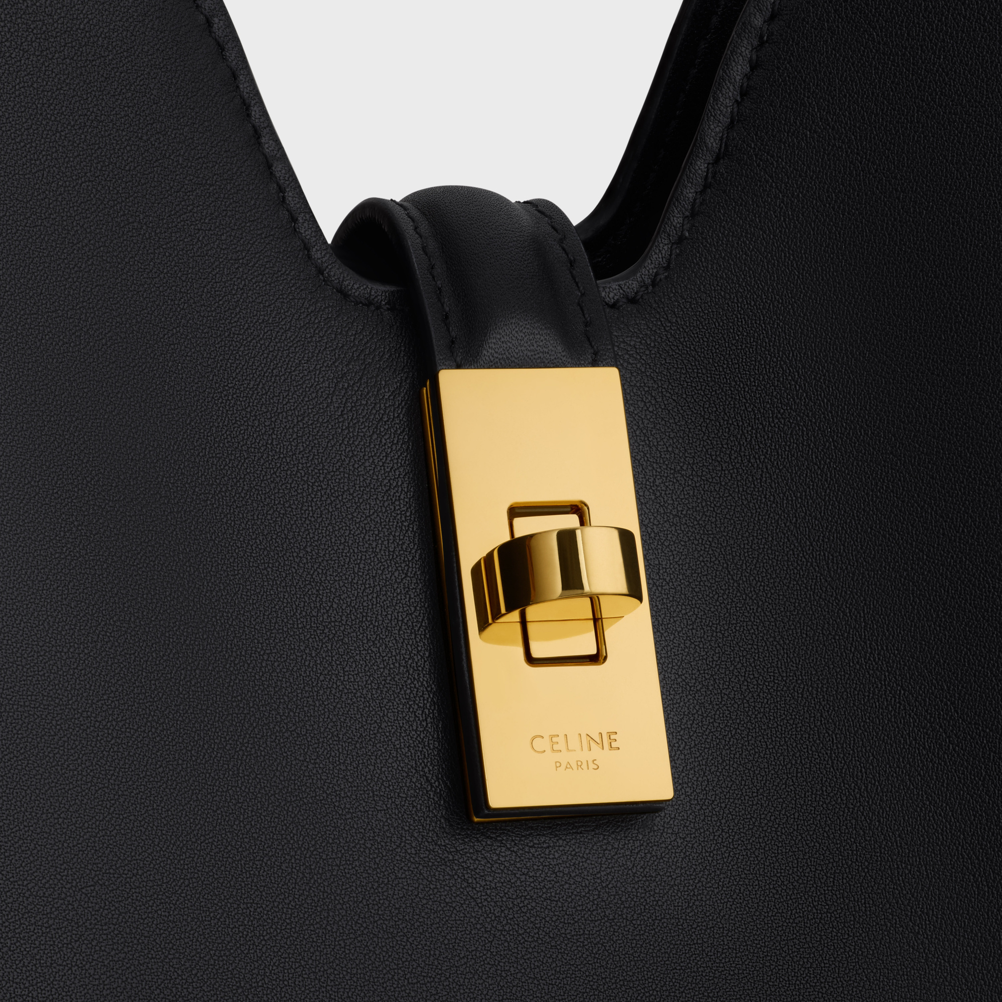 Celine Camille 16 Medium Soft Bag In Smooth Calfskin In Black