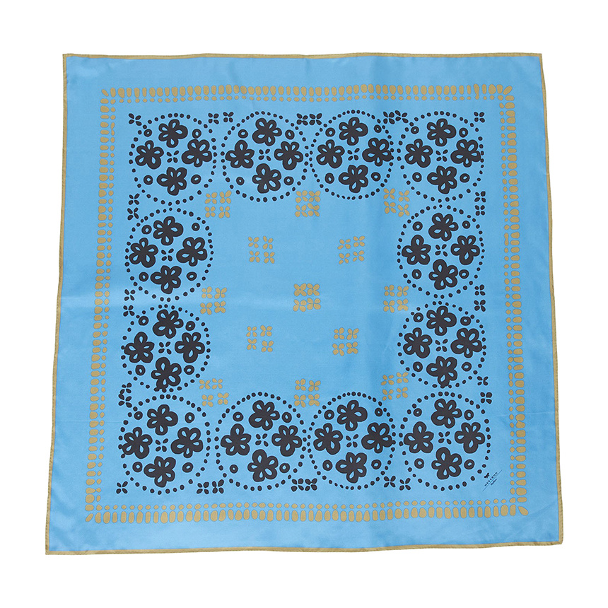 Weekend Max Mara Patterned Silk Scarves In Blue