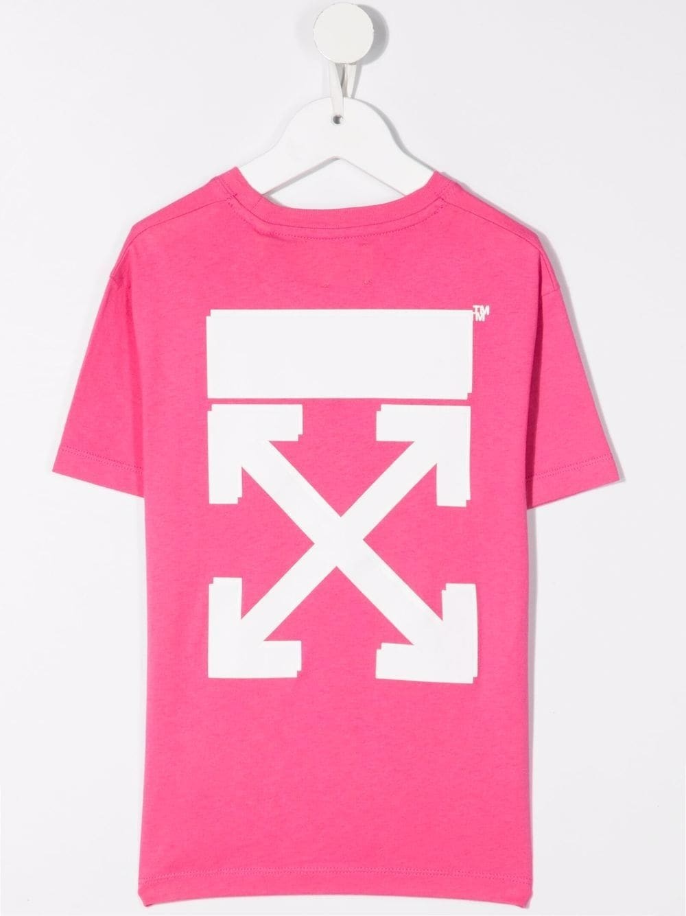 Off-white Kids Pink Rubber Arrow T-shirt In Pink