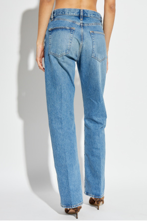 Frame Buttoned Jeans In Blue