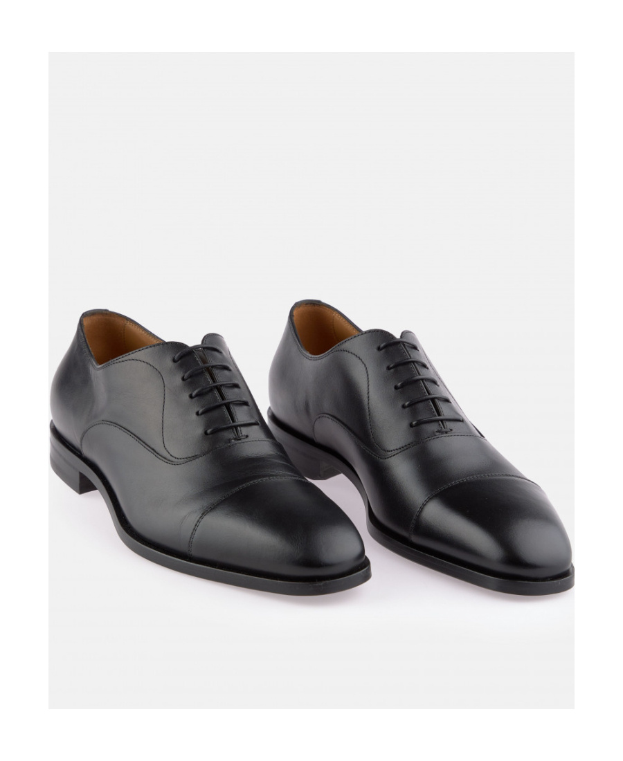 Hugo Boss Logo Lace-up Shoes In Black