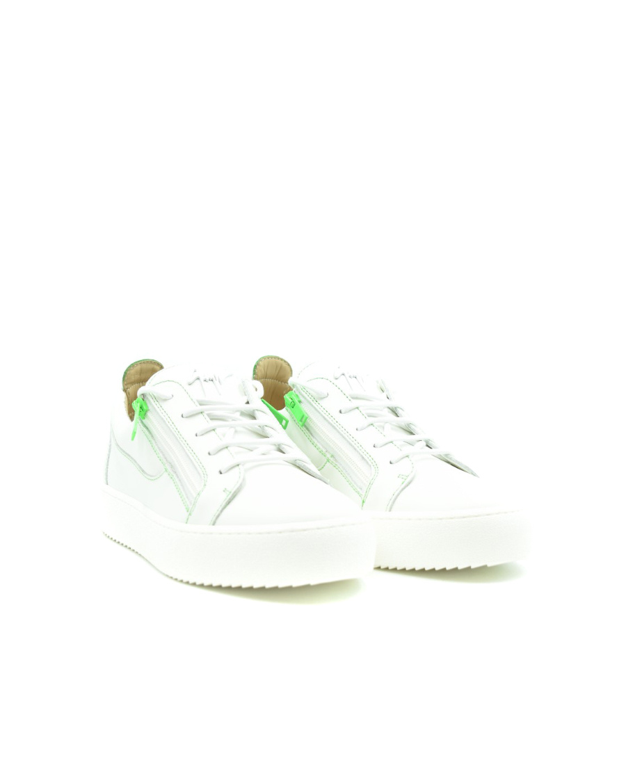 Giuseppe Zanotti Man Sneakers White Size 9 Soft Leather In White