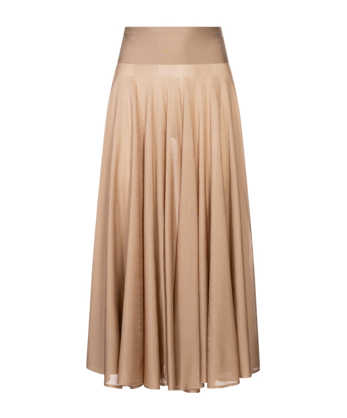 Alaïa A-line Maxi Skirt In Brown