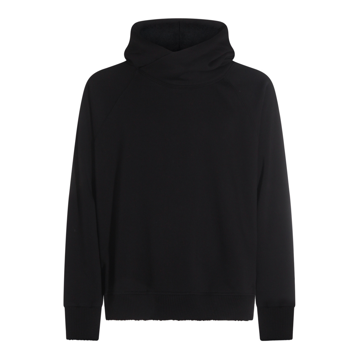 Thom Krom Black Cotton Sweatshirt In Black