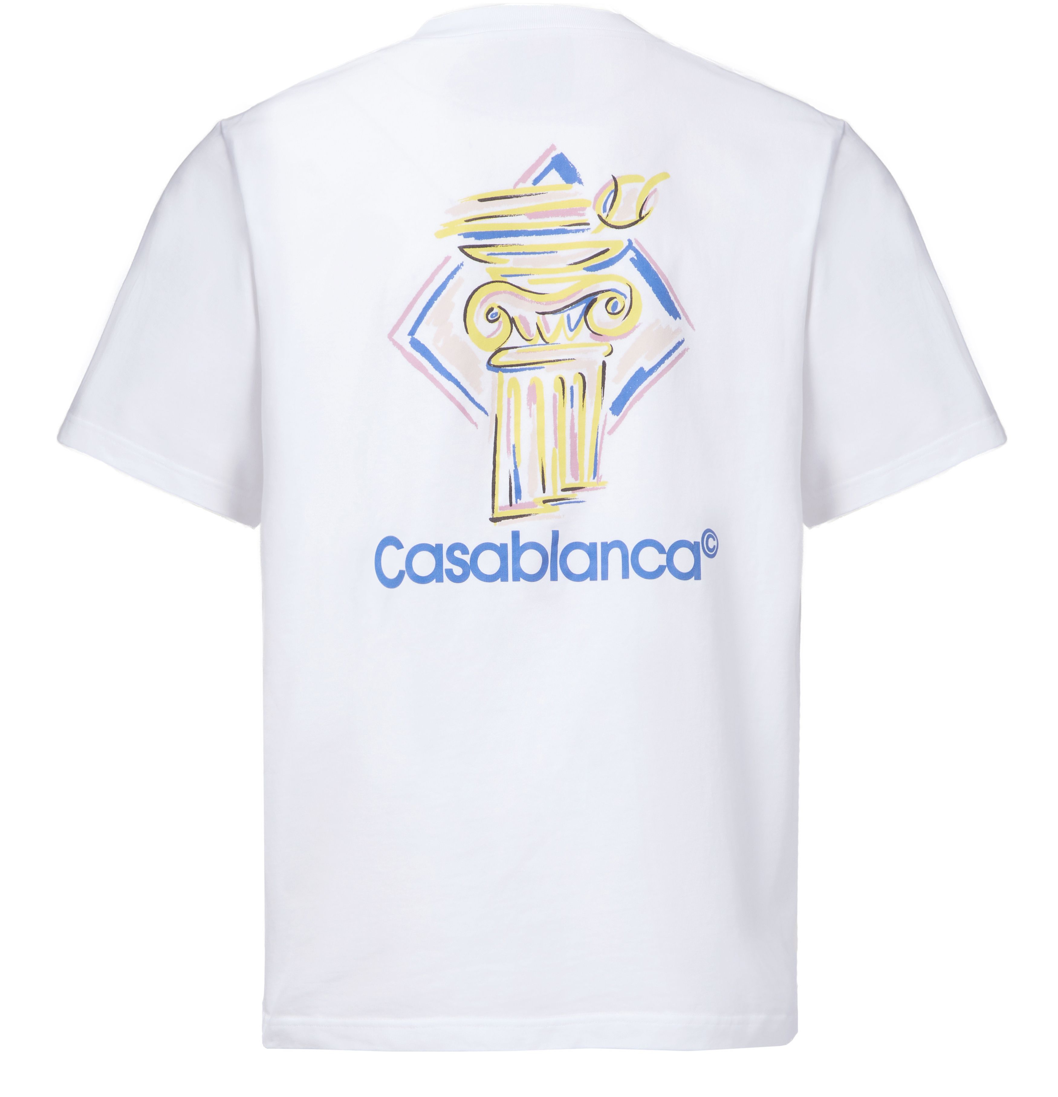 Shop Casablanca Short-sleeved T-shirt In White