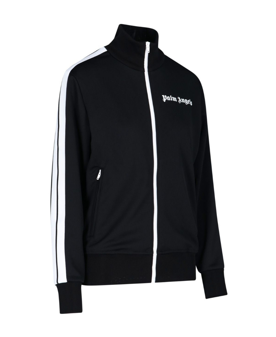 Shop Palm Angels Logo-print Track Jacket In Black