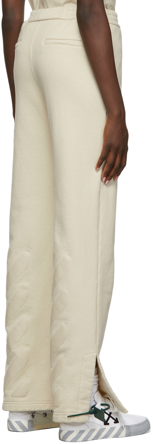 Off-white Beige Diag Lounge Pants In Nude