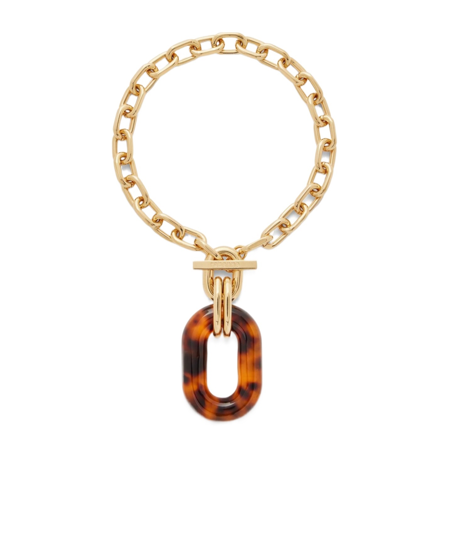 Rabanne Xl Chainlink Pendant Necklace In Gold