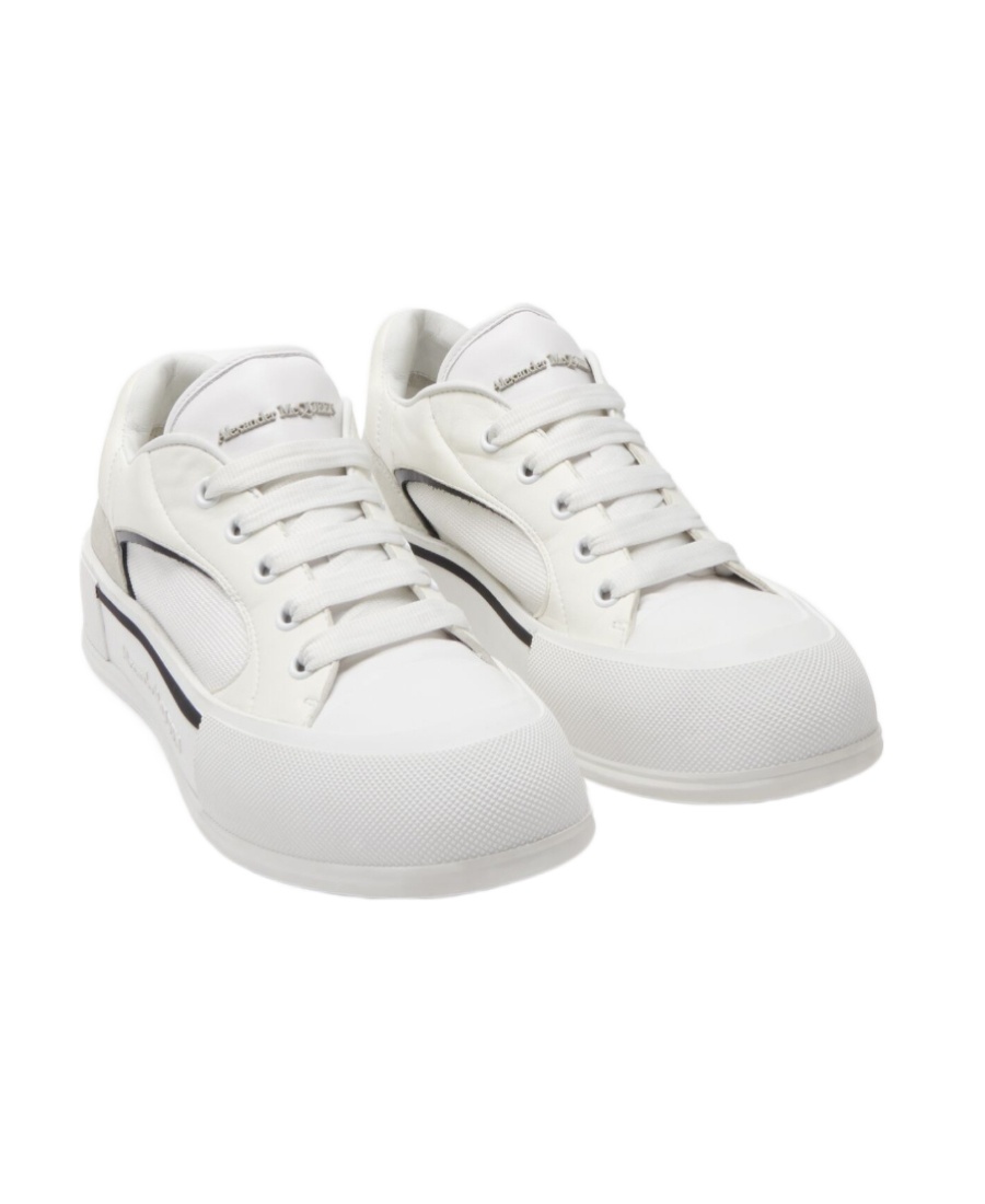 Alexander Mcqueen Skate Deck Plimsoll Low-top Sneakers In White