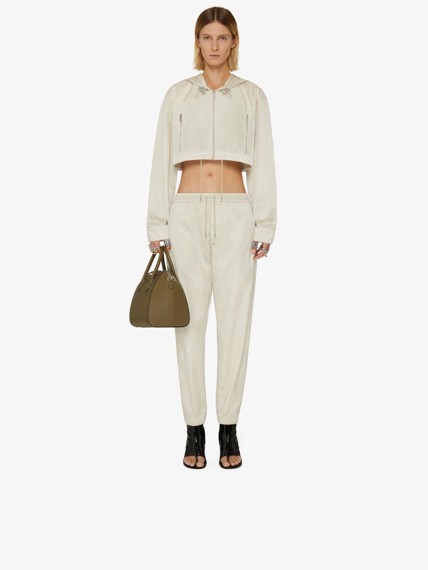 Givenchy 4g Logo Jacquard Sweatpants In White