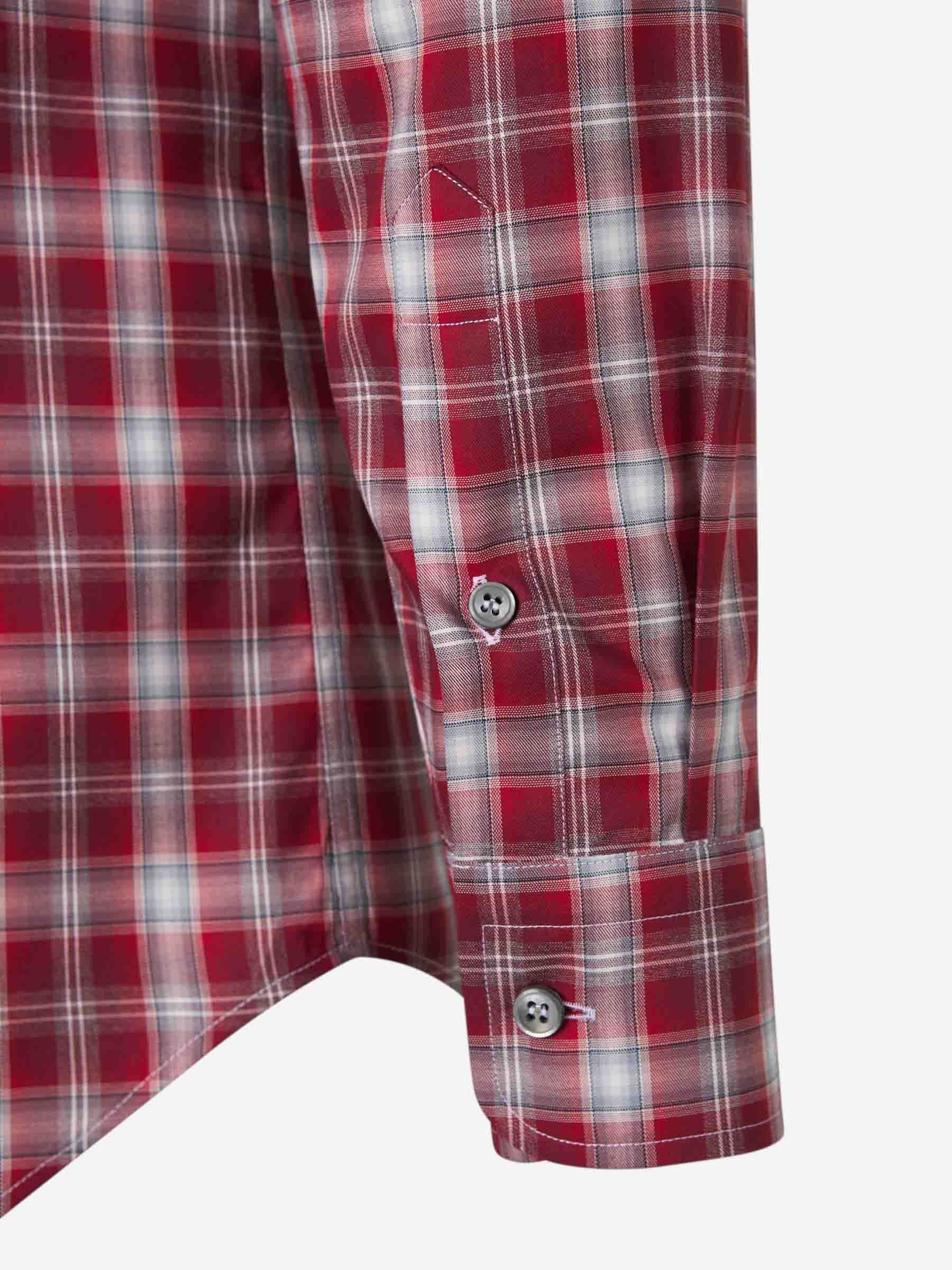 Brioni Men's Cotton Check Casual Button-down Shirt In Red