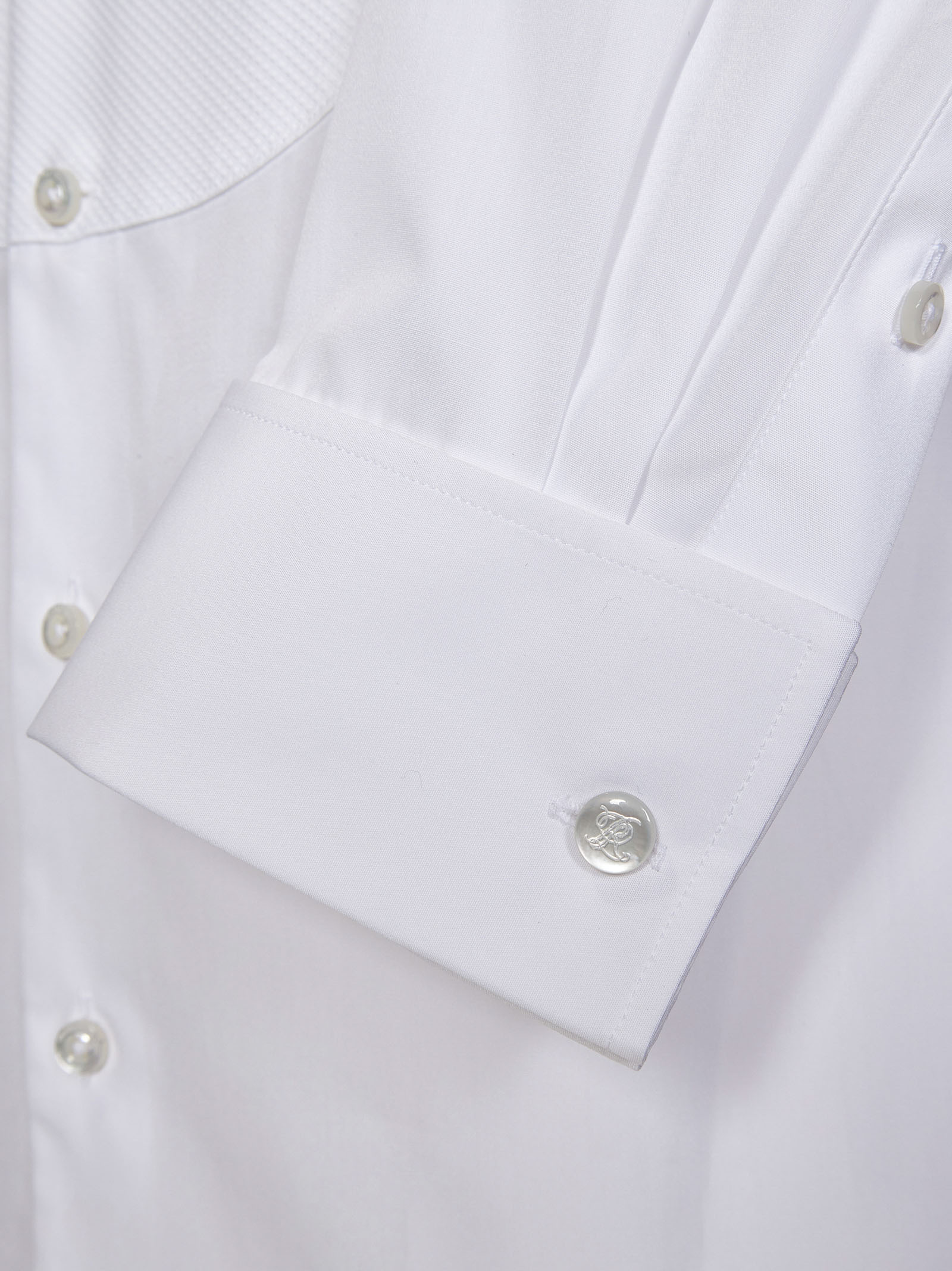 Shop Polo Ralph Lauren Wingtip-collar Tuxedo Shirt In White