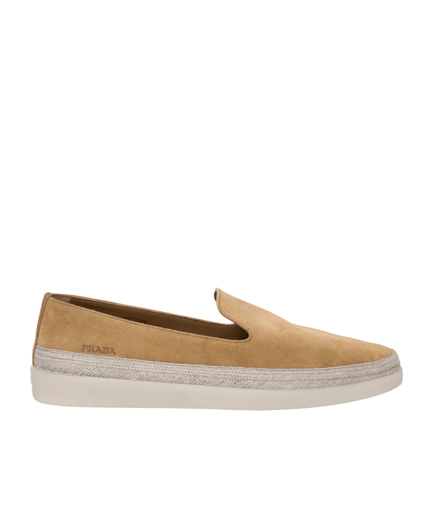 Prada Loafers With Contrasting Sole Detail In Brown