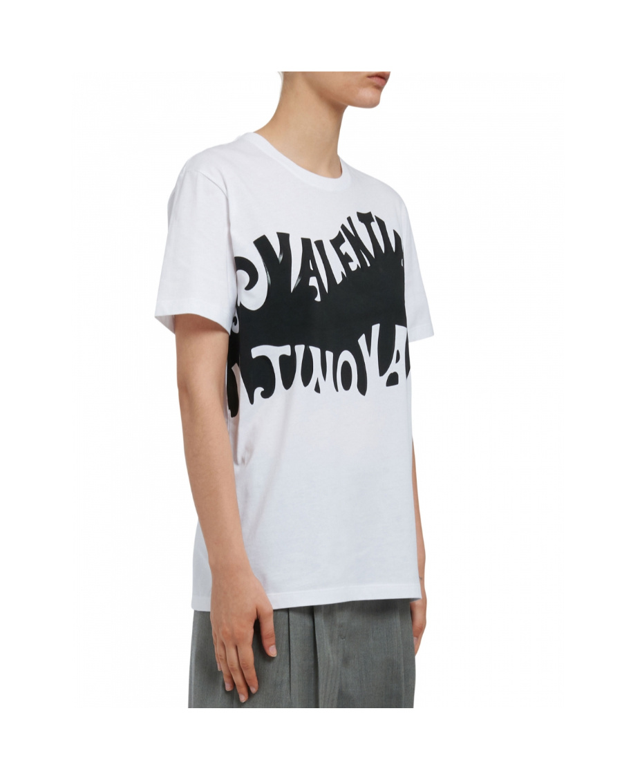 Valentino Trunk Alphabet Printed T-shirt In White