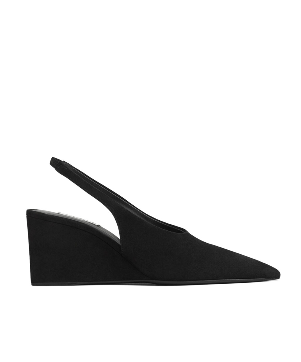 Alaïa Slingback Wedge Sandals In Black