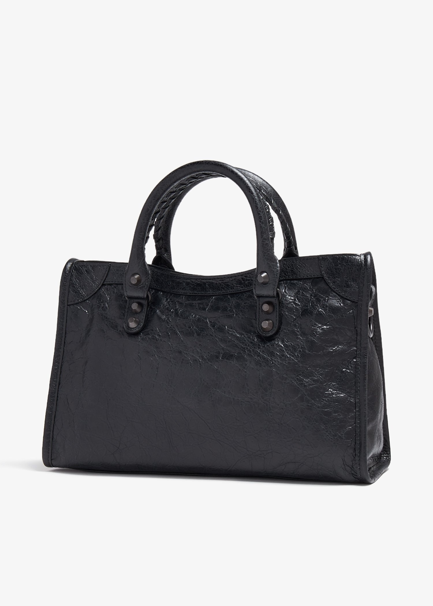 Balenciaga Le City Top Handle Bag In Black