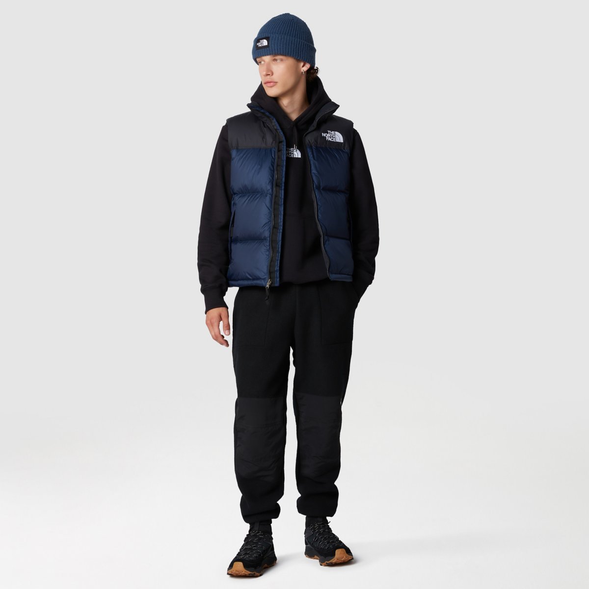 The North Face 1996 Vintage Nuptse Vest Down Jacket In Black
