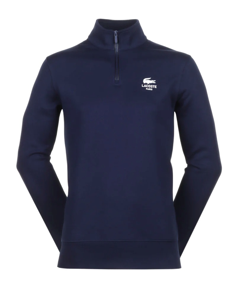 LACOSTE LACOSTE HIGH-NECK ZIP-UP PRINTED SWEATSHIRT