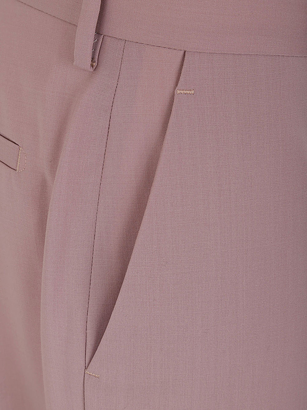Rick Owens Light Pink Pressed-creased Wool Trousers In Nude