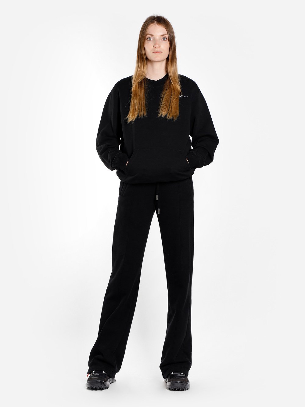 Off-white Arrows Print Logo Sweatshirt In Black