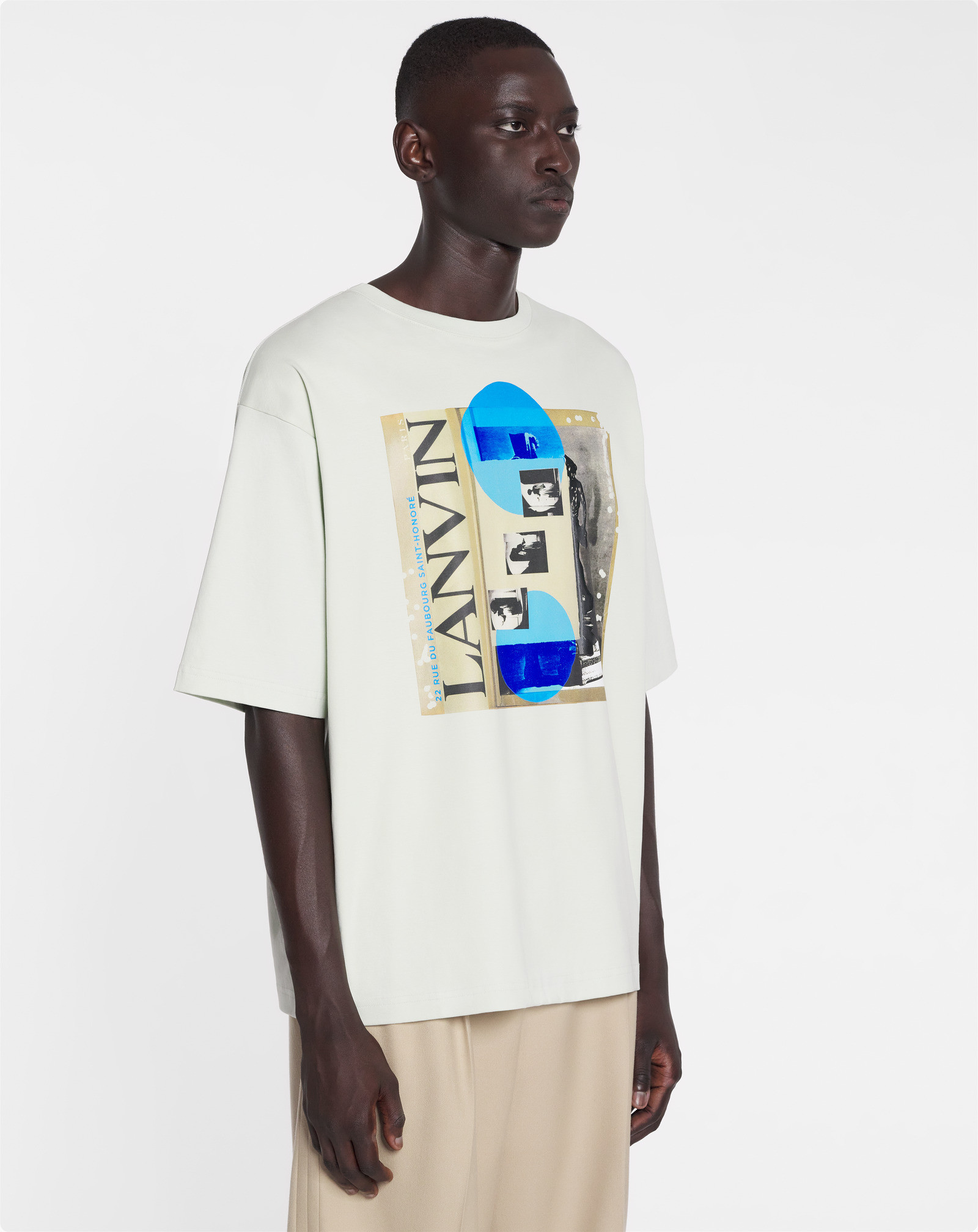 LANVIN LANVIN GRAPHIC PRINTED CREWNECK T-SHIRT