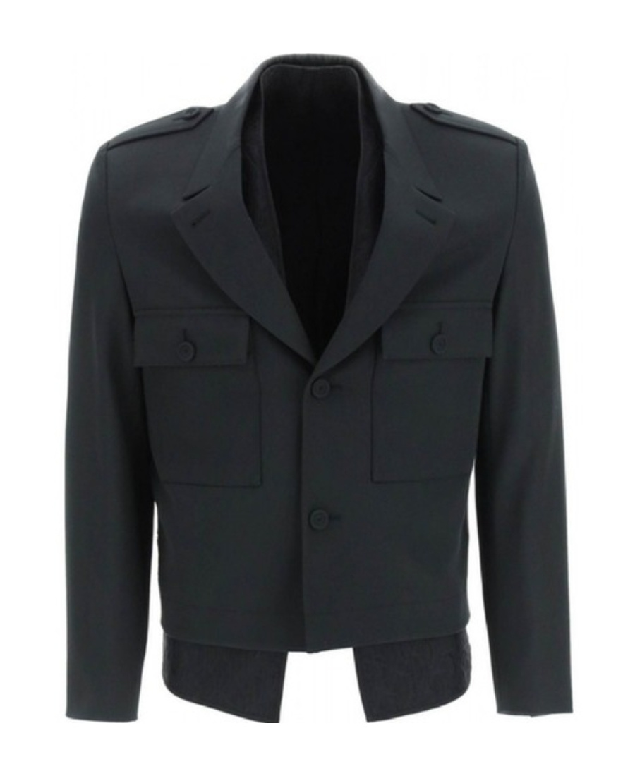 Dior Long Sleeve Short Jacket In Black